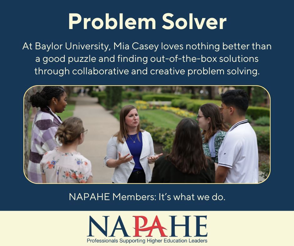 Problem Solver. NAPAHE Members: It's what we do.